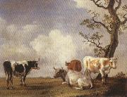 POTTER, Paulus Four Bulls oil on canvas